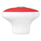 Libanese vlag keramische knop (Zijkant)