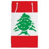 Libanese vlag klein cadeauzakje (Voorkant)