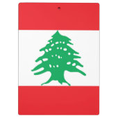 Libanese vlag klembord (Achterkant)