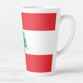 Libanese vlag latte mok (Rechts)