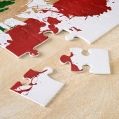 Libanese vlag legpuzzel (Zijkant)