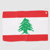 Libanese vlag & Libanese golfvakantie/sport Golfhanddoek (Horizontaal)