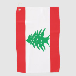 Libanese vlag & Libanese golfvakantie/sport Golfhanddoek