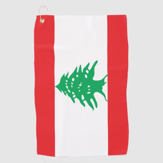 Libanese vlag & Libanese golfvakantie/sport Golfhanddoek (Voorkant)
