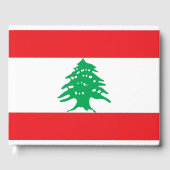 Libanese vlag (Libanese vlag) Gastenboek (Voorkant)