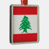 Libanese vlag (Libanese vlag) Keramisch Ornament (Rechts)