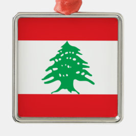 Libanese vlag (Libanese vlag) Keramisch Ornament