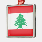 Libanese vlag (Libanese vlag) Keramisch Ornament (Links)