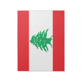 Libanese vlag (Libanese vlag) Notitieblok (Linkerzijde)