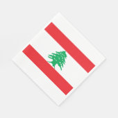 Libanese vlag (Libanese vlag) Servet (Hoek)