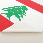 Libanese vlag (Libanese vlag) Sherpa Deken (3/4)