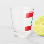 Libanese vlag (Libanese vlag) Shot Glas (Links)