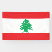 Libanese vlag (Libanese vlag) Spandoek (Horizontaal)