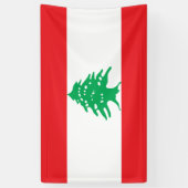 Libanese vlag (Libanese vlag) Spandoek (Verticaal)