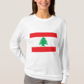 Libanese vlag (Libanese vlag) T-shirt (Voorkant)