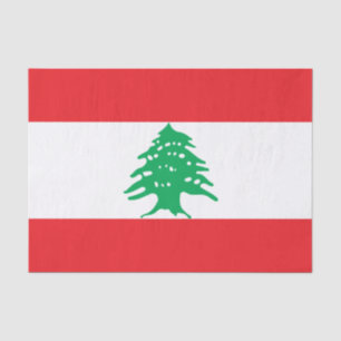 Libanese vlag (Libanese vlag) Tissuepapier
