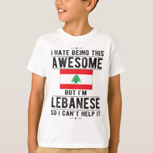 Libanese vlag Libanon Heritage Lebanese routes T-shirt