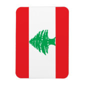 Libanese vlag magneet (Verticaal)