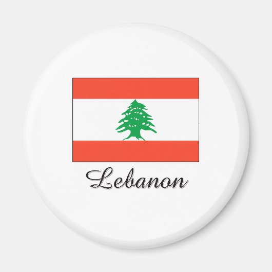 Libanese vlag magneet (Voorkant)
