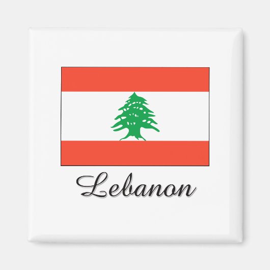 Libanese vlag magneet (Voorkant)