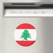 Libanese vlag magneet (Insitu (Vaatwasser))