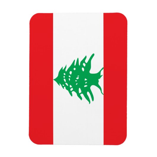 Libanese vlag magneet (Verticaal)