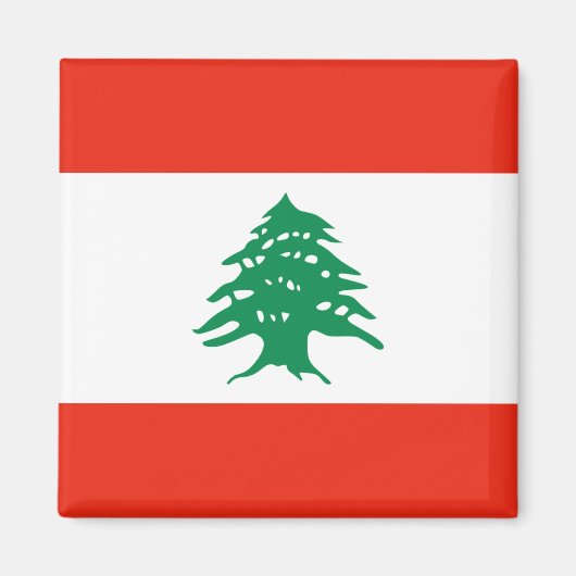 Libanese vlag Magnet (Voorkant)