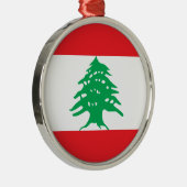 Libanese vlag metalen ornament (Rechts)