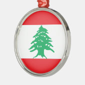 Libanese vlag metalen ornament (Links)