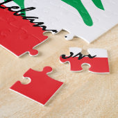 Libanese vlag & Midden-Oosten - puzzels/sportfans Legpuzzel (Zijkant)