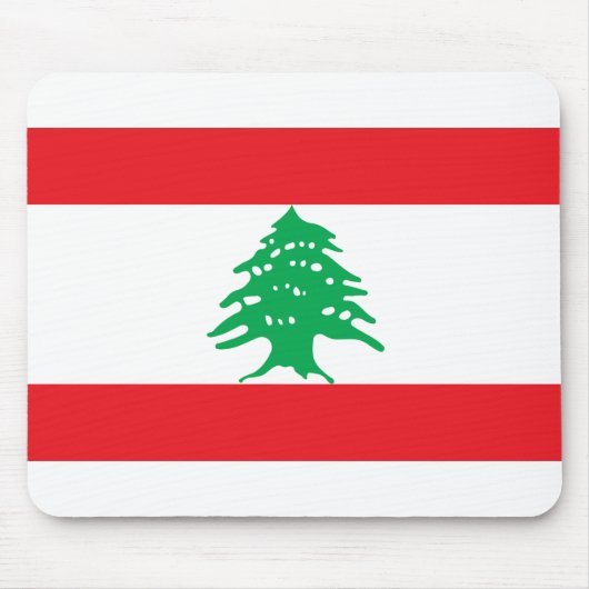 Libanese vlag muismat (Voorkant)
