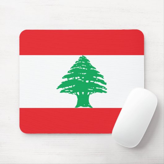 Libanese vlag muismat (Met muis)