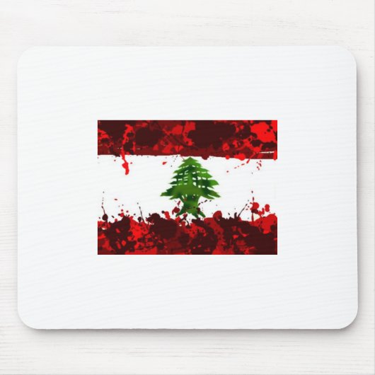 Libanese vlag muismat (Voorkant)