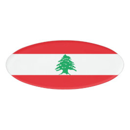 Libanese vlag naambadge