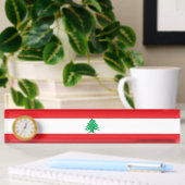 Libanese vlag naambordje