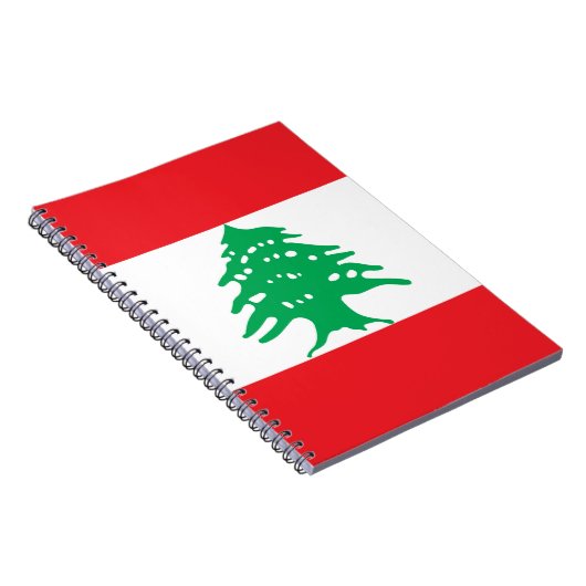 Libanese vlag notitieboek (Rechterzijde)