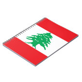 Libanese vlag notitieboek (Linkerzijde)