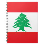 Libanese vlag notitieboek (Voorkant)