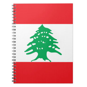 Libanese vlag notitieboek