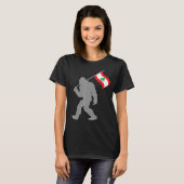 Libanese vlag op Libanese vlag T-shirt (Voorkant volledig)