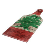 Libanese vlag op oude houten korrel snijplank (Hoek)