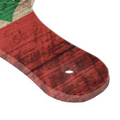 Libanese vlag op oude houten korrel snijplank (Hoek)