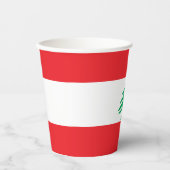 Libanese vlag papieren bekers (Voorkant)