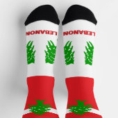 Libanese vlag Patriottisch, duurzaam Libanon Sokken (Top)