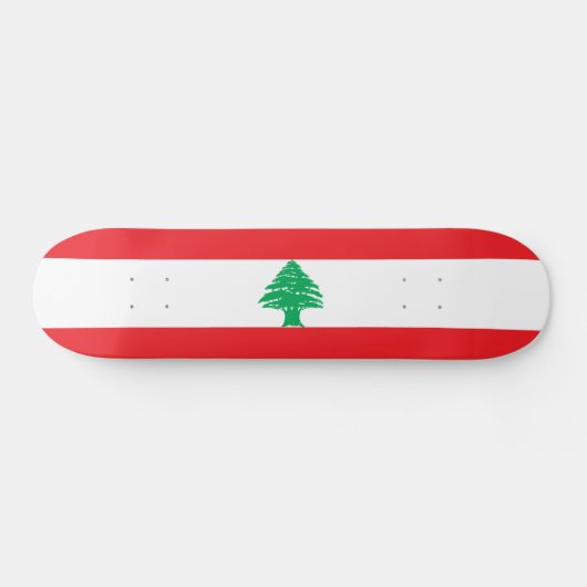Libanese vlag persoonlijk skateboard (Horizontaal)
