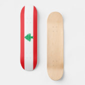 Libanese vlag persoonlijk skateboard (Voorkant)