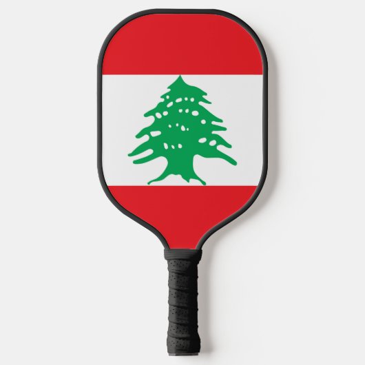 Libanese vlag pickleball paddle (Voorkant)