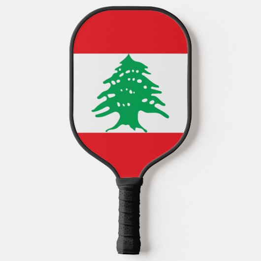 Libanese vlag pickleball paddle (Achterkant)