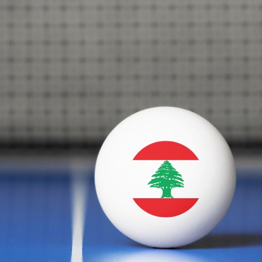 Libanese vlag pingpongbal (Net)