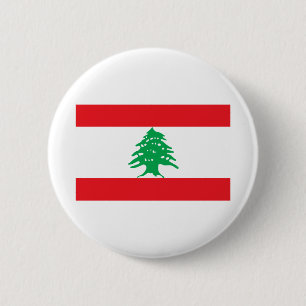 Libanese vlag ronde button 5,7 cm